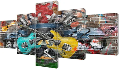 Vista 98 de Tumovo Music - 5 piezas pintura sobre lienzo