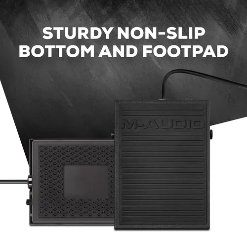 Vista 4 de M-AUDIO SP-1 Pedal de sostenimiento universal para teclados MIDI, pianos digitales, pianos eléctricos y más