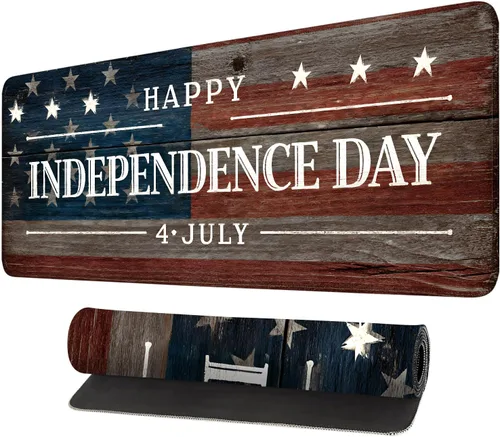 Vista 19 de Alfombrilla para mouse, antideslizante grande con bordes cosidos, tapete de escritorio para escritorio, laptop, computadora, teclado, protector