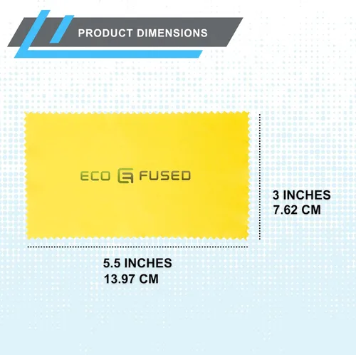 Vista 7 de Eco-Fused Paño de limpieza de microfibra, paño de microfibra de 5.5 x 3 pulgadas, paquete de 18 toallitas de limpieza de lentes, paño de limpieza