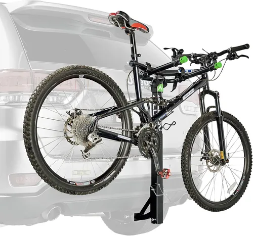 Vista 3 de Allen Sports Deluxe - Soporte de enganche para 2 bicicletas, modelo ZN520, color negro