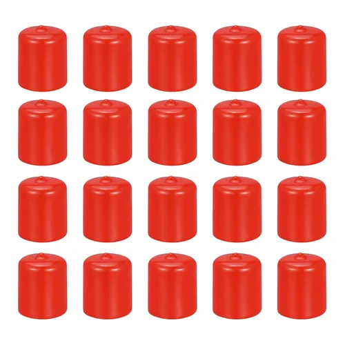 Vista 21 de DMiotech Paquete de 20 protectores de rosca de tornillo negros de identificación de 0.079 pulgadas (0.079 in), tapas de goma para pernos