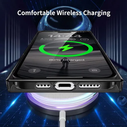 Vista 5 de Funda Tzomsze Compatible con iPhone Air Clear Funda, Protección de Cámara, Esquinas Reforzadas TPU Delgada Resistente a Golpes Funda Protectora