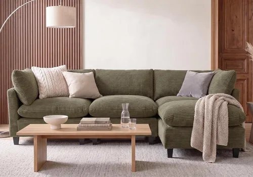 Vista 60 de Iroomy Sofá modular modular de felpilla de gran tamaño, asiento cómodo profundo, sofás de 2 plazas para sala de estar, color beige