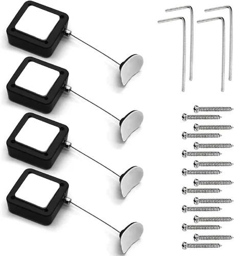 Vista 9 de I3C Correa retráctil para control remoto, rescate de control remoto, 6.6 pies / 2M de control remoto con candado de seguridad para TV y DVD, nunca
