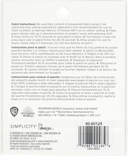Vista 8 de Simplicity Parche termoadhesivo para gafas y cicatrices de Harry Potter para ropa, chaquetas y mochilas, 2.875 pulgadas de ancho x 1.125 pulgadas