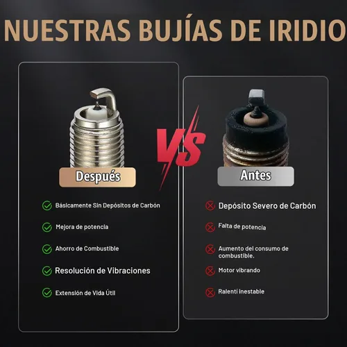 Vista 6 de Bujía Iridium Platinum XP5682 4 Pack para Honda Civic