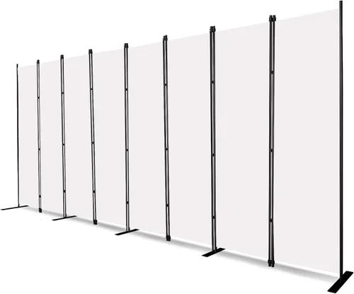 Vista 9 de MAYOLIAH Divisor de habitación de 4 paneles de 6 pies de alto, plegables, separadores de privacidad para pared interior, separador de habitación
