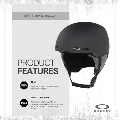Vista 2 de Oakley MOD1 MIPS - Casco de nieve para hombre y mujer Negro