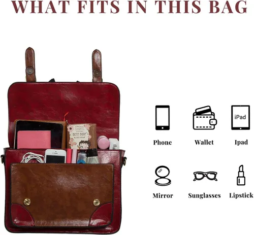 Vista 2 de ECOSUSI - Bolso bandolera vintage para mujer