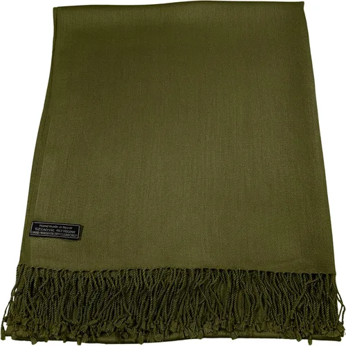 Vista 5 de CJ Apparel Solid Color Tassels Design Nepalese Shawl Seconds Scarf Wrap Stole Throw Head Wrap Pashmina Hand Made in Nepal New