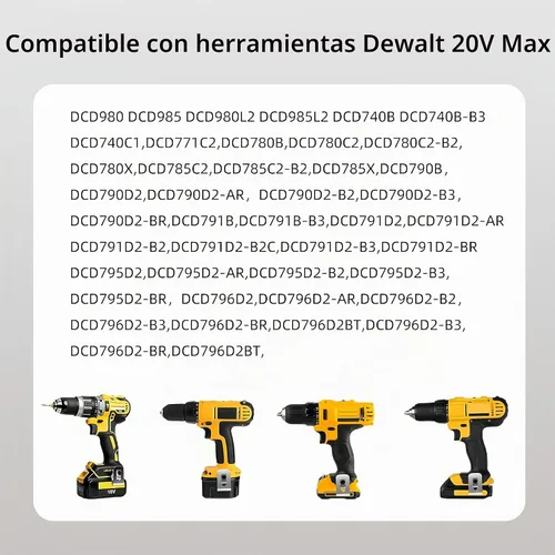 Vista 5 de Paquete de 3 clips para cinturón N268241 N086039 para herramientas DeWalt de 20 V, acero inoxidable 304