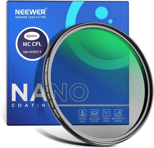 Vista 30 de NEEWER Filtro polarizador circular MC CPL de 1.693 in con nano multiresistente 24 capas con vidrio óptico HD para lentes, reduce