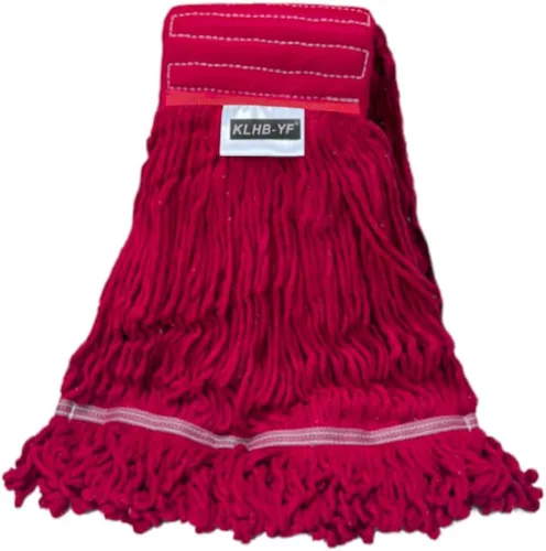 Vista 14 de Cabezal de trapeador de limpieza industrial húmedo de alta resistencia, cabezal de trapeador negro de 21 onzas, de repuesto, de algodón, lavables