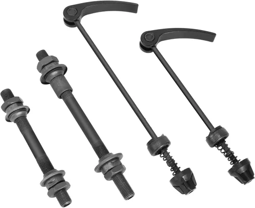 Vista 5 de Juego de liberación rápida para bicicleta, 1 par de eje de bicicleta eje hueco para bicicleta, brochetas de liberación rápida para bicicleta