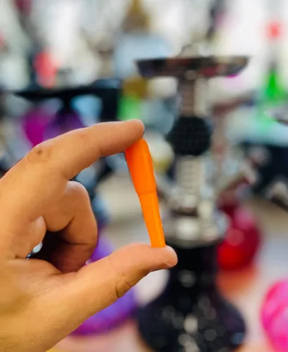 Vista 3 de Paquete de 100 puntas para cachimba: colores mezclados, punta de boca de manguera de cachimba macho, ajuste universal, plástico sin BPA, fabricado