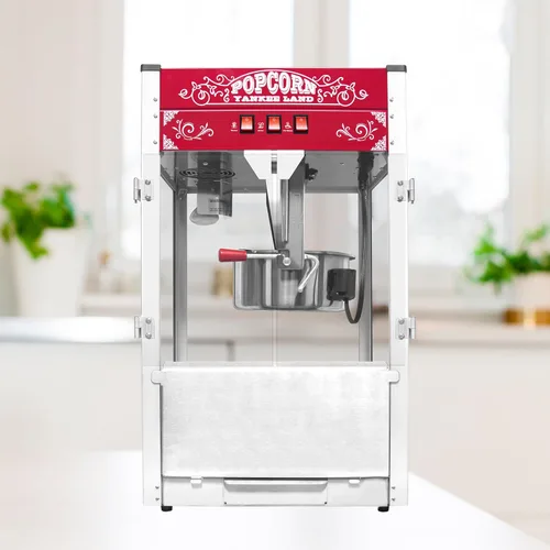 Vista 6 de GDFStudio 16 Oz Tabletop Popcorn Machine Countertop Popcorn Maker w/Stainless Steel Kettle, 3 Switch Control, 3 Popcorn Cups, Commercial Popcorn