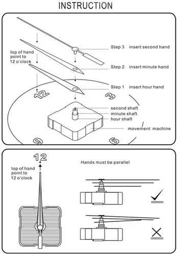 Vista 4 de PHEZEN Westminster - Juego de movimiento de caja de música, 12888 de cuarzo, mecanismo de movimiento de reloj de pared, funciona con pilas, piezas