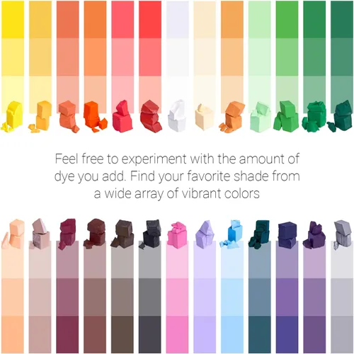Vista 2 de Tinte de cera para velas de soja, 26 populares bloques de coloración de tinte de velas, colorante de cera de vela premium, bloques de velas