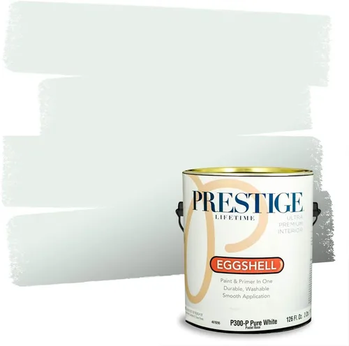 Vista 174 de PRESTIGE Pintura interior e imprimación en uno, salpicaduras acuosas, cáscara de huevo, 1 galón