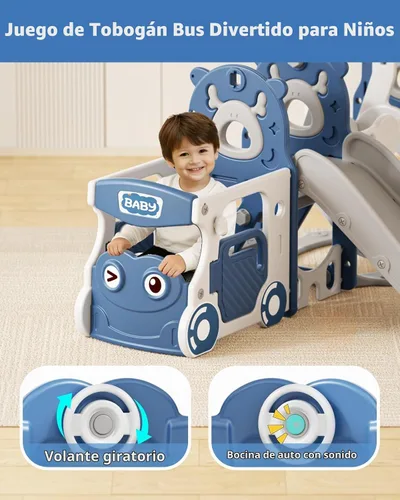 Vista 3 de XJD Sandalias para niños pequeños 10 en 1 (azul, L)