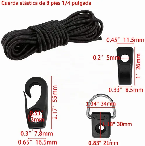 Vista 3 de ISURE MARINE Kit de aparejo de cubierta de kayak, accesorio para barco, kayak, canoa