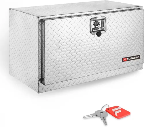 Vista 14 de FORWODE Caja de herramientas de 18 Pulgadas para Carrocería de Camión, de Aluminio, para Camión con Remolque, Caja de Herramientas para Camioneta