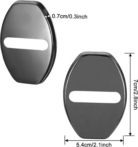 Vista 2 de TOMALL 4 piezas de protector de cierre de puerta de coche, compatible con Volkswagen Jetta GLI Beetle Golf GTI Alltrack SportWagen Tiguan Passat