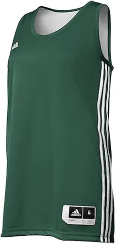 Adidas Camiseta reversible de baloncesto para mujer color verde oscuroblanco