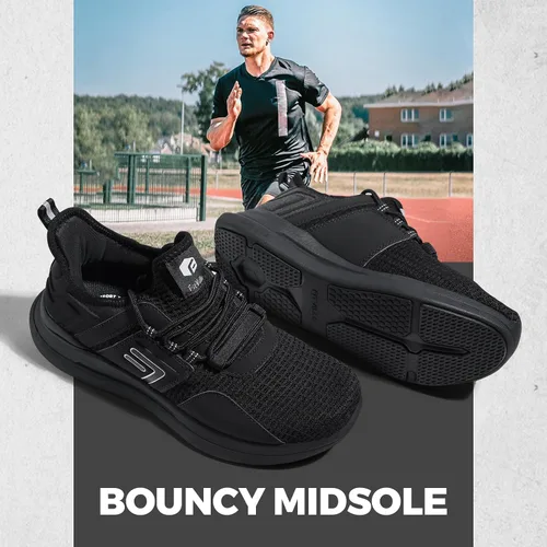 Vista 5 de FitVille Zapatos deportivos anchos para hombre con puntera ancha - Fresh Core