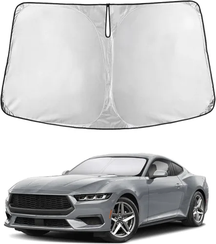 Vista 137 de EcoNour - Parasol plegable para parabrisas de Toyota Tacoma 2016-2025 2026, accesorios para camioneta de 2 puertas y 4 puertas, protector de visera