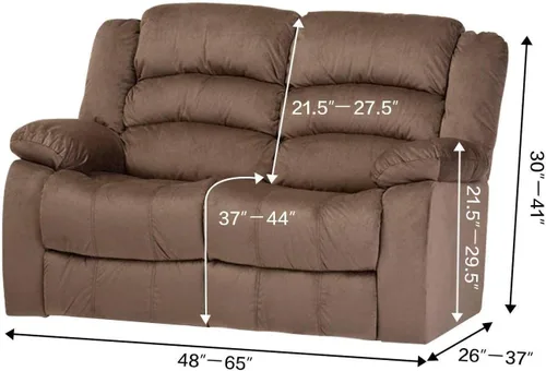 Vista 2 de Protector de Sofá,Fundas Elásticas para Sillas Reclinables,Fundas de Terciopelo para Sofá de 6 Piezas,Funda Reclinable,Protector de Muebles