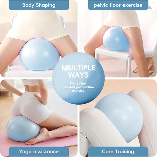Vista 3 de Pelota de ejercicio suave de 9 pulgadas para pilates, yoga, entrenamiento básico