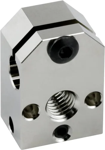 Vista 3 de Impresora 3D Bloque calefactor de cobre chapado a alta temperatura de 932.0 °F compatible con Phaetus Dragon Hotend Standard High Flow Extrusora