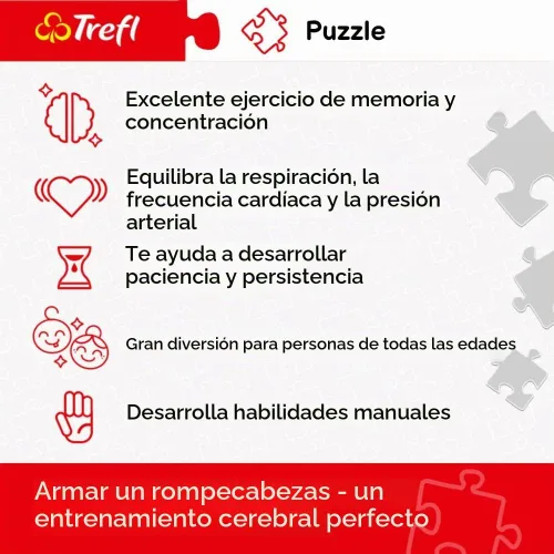 Vista 3 de TREFL Rompecabezas de 1000 piezas, mapa físico del mundo, rompecabezas de la tierra con países, rompecabezas para adultos, Trefl 10463