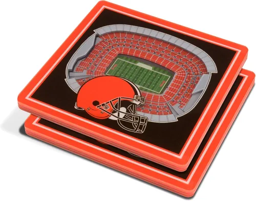 Vista 25 de YouTheFan Posavasos 3D con vista del estadio de los San Francisco 49ers de la NFL, Levi's Stadium