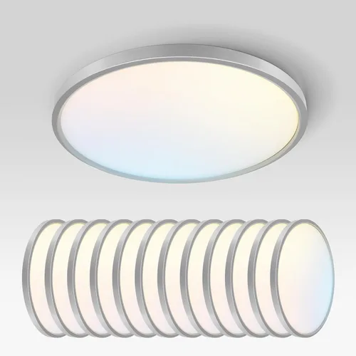 Vista 55 de ASD Lámpara de Techo LED Redonda Empotrada de 5", Iluminación de Superficie de Perfil Bajo 5CCT, Regulable, Ultra-Delgada, Listada por ETL 10W