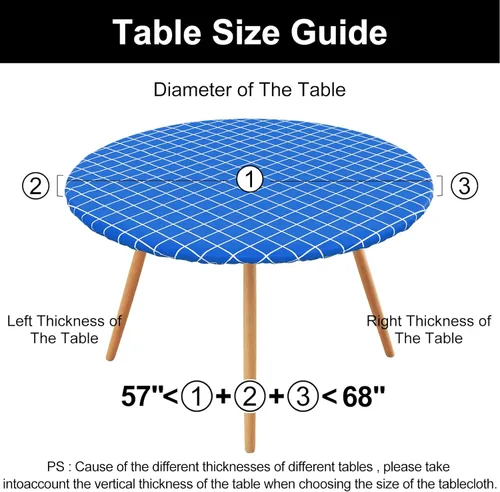 Vista 351 de Mantel rectangular, manteles de plástico elásticos ajustables con parte trasera de franela para mesas de 4 pies, manteles de vinilo impermeables