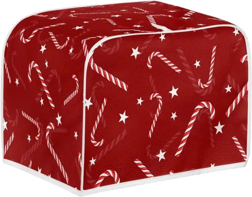 Vista 43 de Dolyues Beach Toaster Cover 2 Slice Universal Size Microwave Oven Dustproof Cover Women Gift Small Bread Cover with Portable Handle