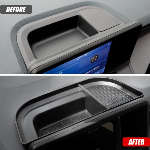 Vista 3 de Mabett Organizador de almacenamiento de salpicadero para accesorios Ford Maverick 2022 2023 2024 (no compatible con 2025 2026), bandeja de inserción