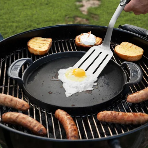 Vista 6 de 7421 - Piezas de repuesto de hierro fundido esmaltado de 12 pulgadas para parrilla de carbón Weber Original Kettle Premium de 22 pulgadas