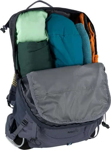 Vista 12 de Osprey Mira 32L Mochila de senderismo para mujer con depósito hidráulico, color verde suculento