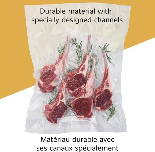 Vista 6 de FoodSaver Vacuum Sealer Rolls for Custom Fit Airtight Food Storage and Sous Vide