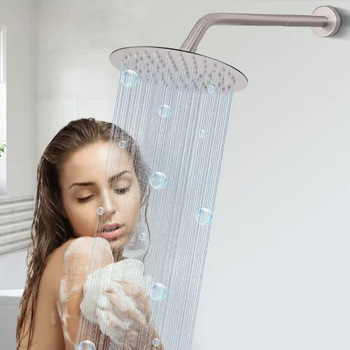 Vista 7 de HarJue Brazo de Extensión para Cabezal de Ducha, Extensor de Ducha con Salida de Agua - Reduce la Altura Existente, Extensión de Tubería de Ducha