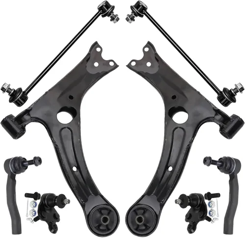 Vista 317 de Detroit Axle - Kit de brazos de control delanteros 2WD de 8 piezas para Ford F-150 Lincoln Mark LT 05-08, 4 brazos de control superior e inferior