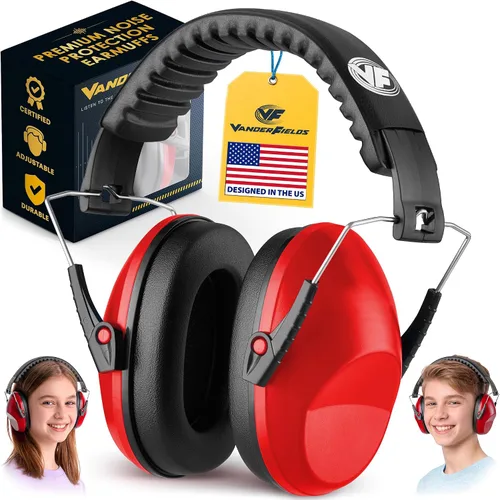 Vista 11 de Vanderfields Auriculares de Protección Auditiva - 26dB - Protección Auditiva para Tiro de Rango - Orejeras con Cancelación de Ruido para Adultos 2