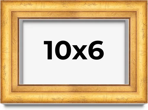 Vista 151 de Caja de sombra de 5 x 5 pulgadas, marco de exhibición biselado de hoja dorada Madera maciza 1.75 pulgadas de profundidad 1.75 pulgadas