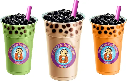 Vista 6 de Buddha Bubbles Boba - Mezcla de bebida en polvo prémium de té Boba/Bubble Tea de Buddha Bubbles Boba 1 kilo (2.2 libras) (35.27 oz)