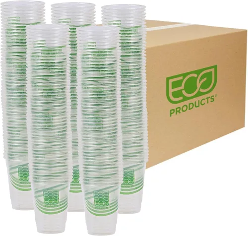Vista 12 de Eco-Products, Inc GreenStripe - Vasos para bebidas frías, Transparente, 1000
