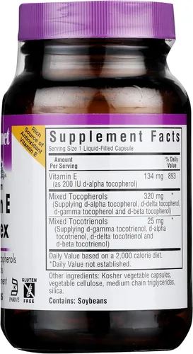 Vista 7 de BlueBonnet Full Spectrum Natural Vitamina E Complex Cápsulas líquidas, 30 unidades (743715006003)